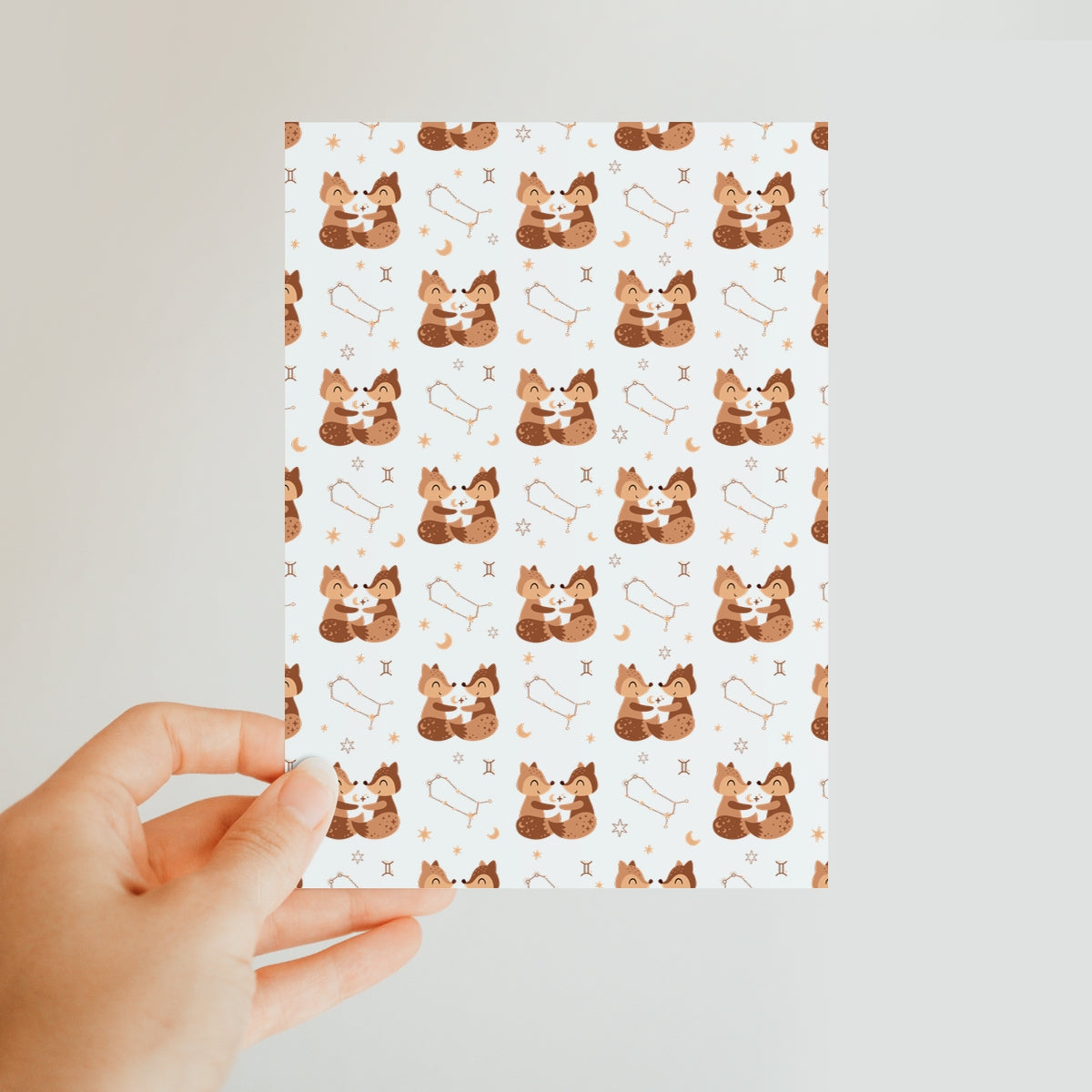 Gemini Pattern Classic Postcard