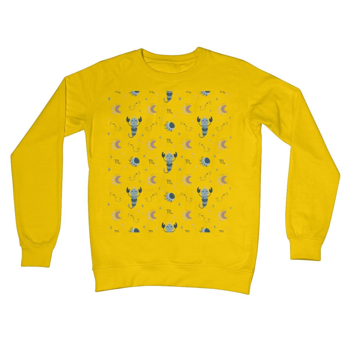 Scorpio Pattern Crew Neck Sweatshirt