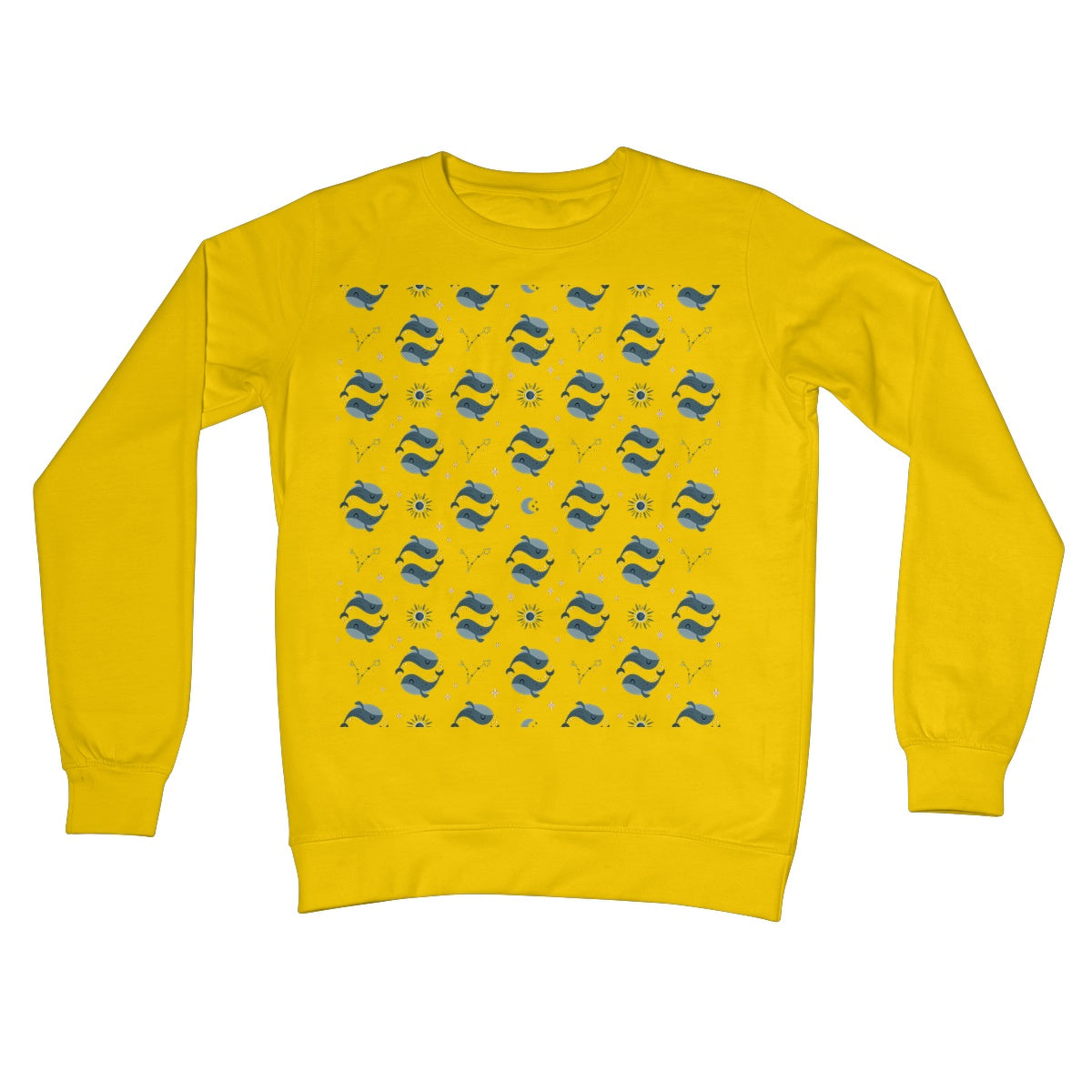 Pisces Pattern Crew Neck Sweatshirt