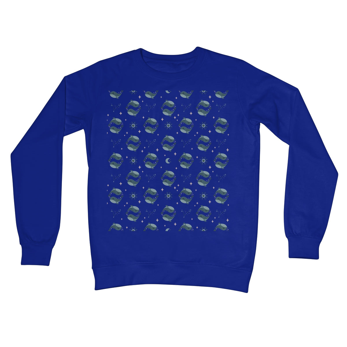 Pisces Pattern Crew Neck Sweatshirt