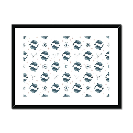 Pisces Pattern Framed & Mounted Print