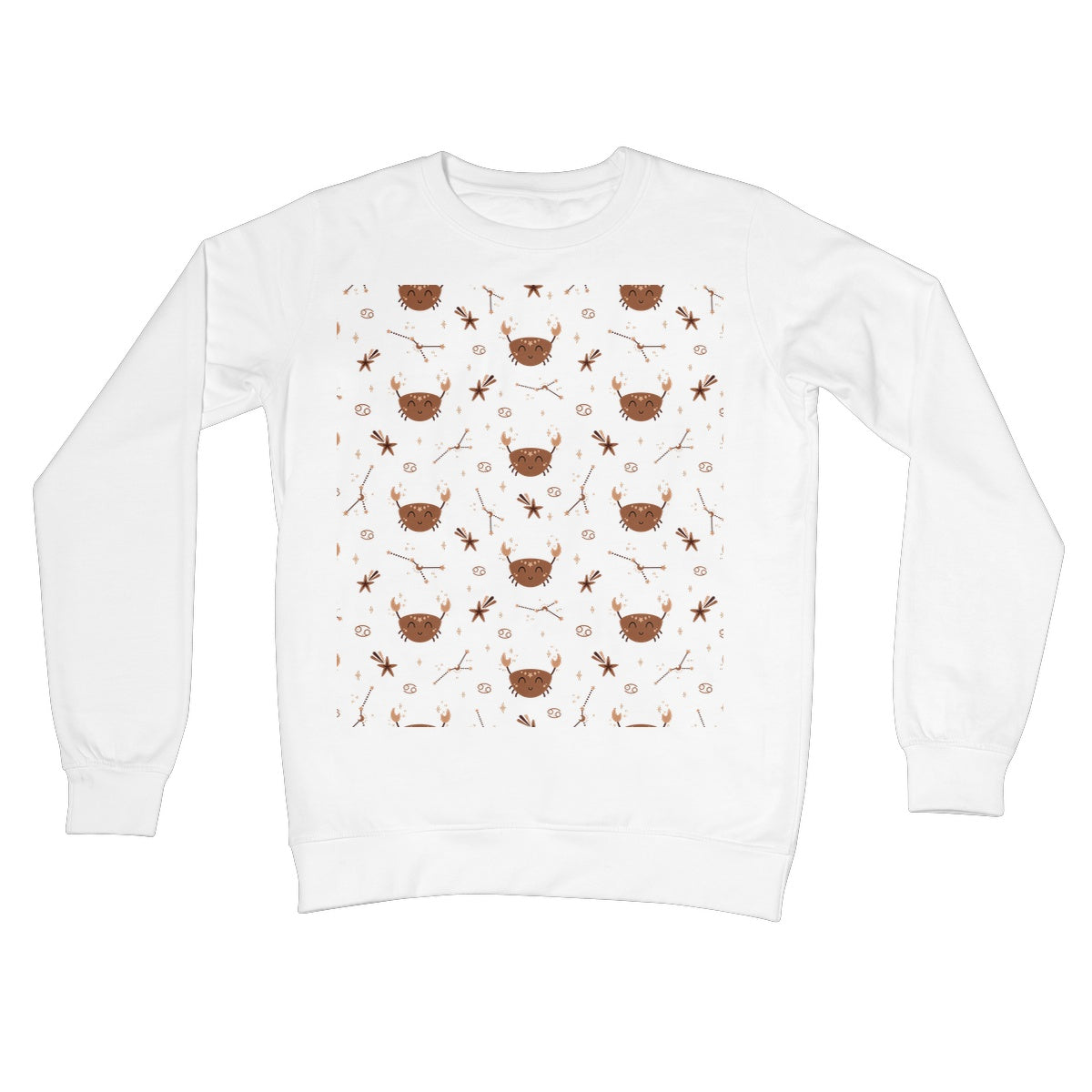 Cancer Pattern Crew Neck Sweatshirt