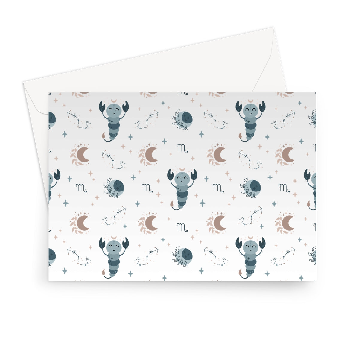 Scorpio Pattern Greeting Card