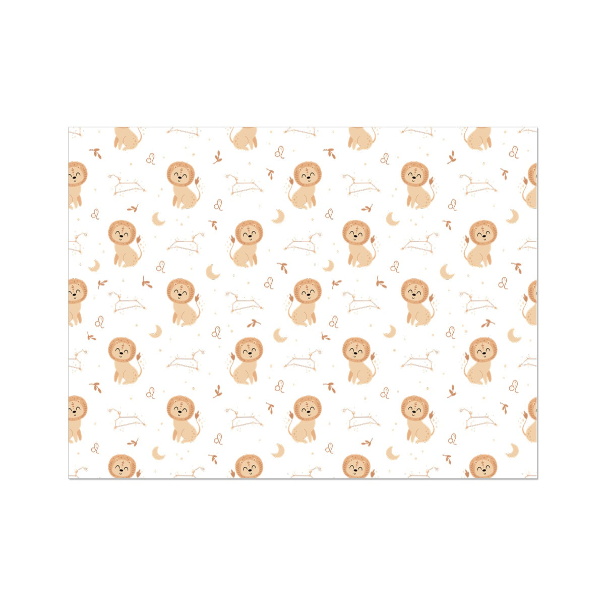 Leo Pattern Wall Art Poster