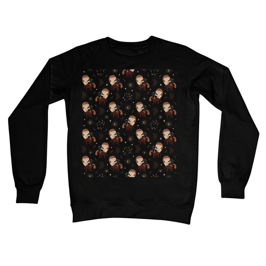 Sagittarius Pattern Crew Neck Sweatshirt