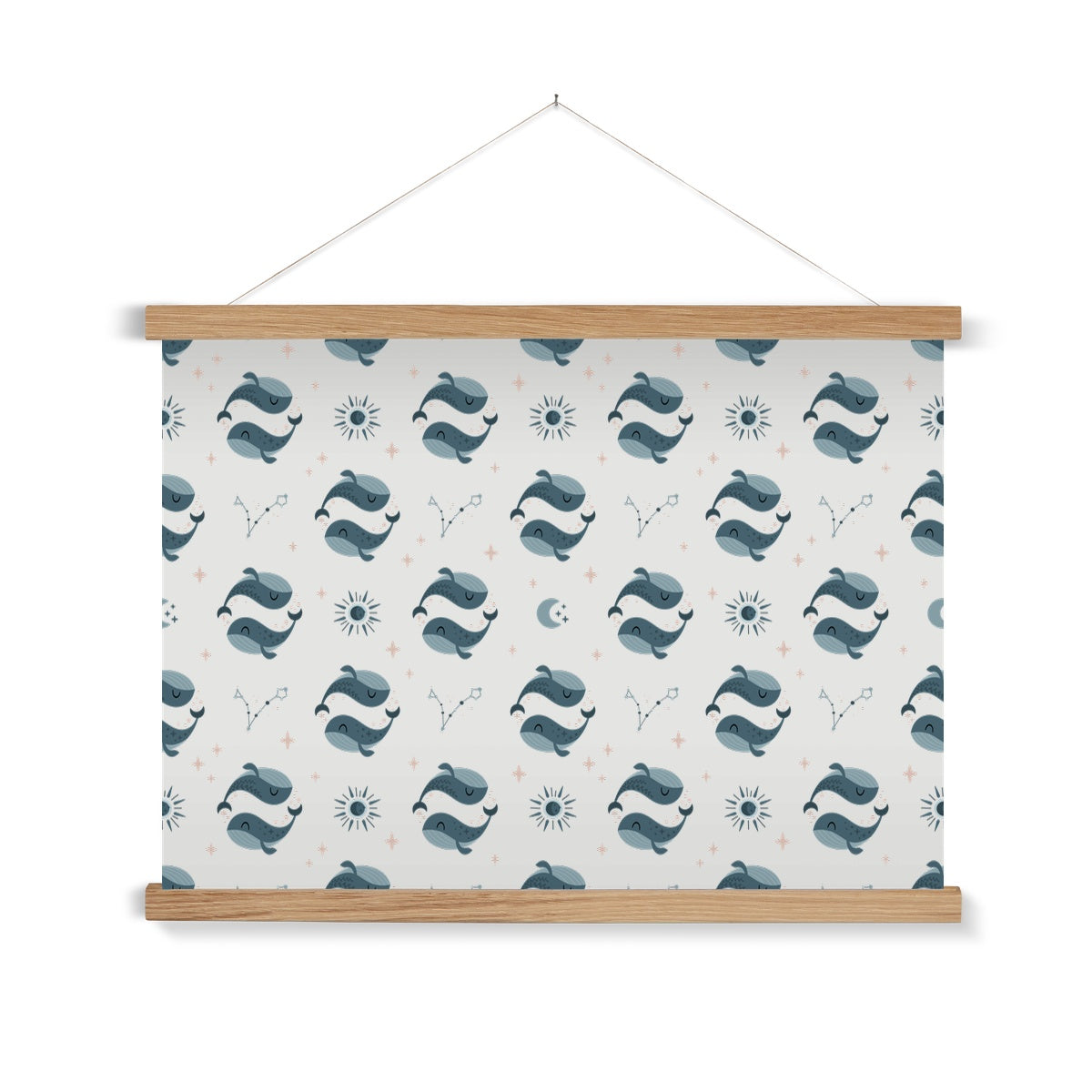 Pisces Pattern Fine Art Print with Hanger