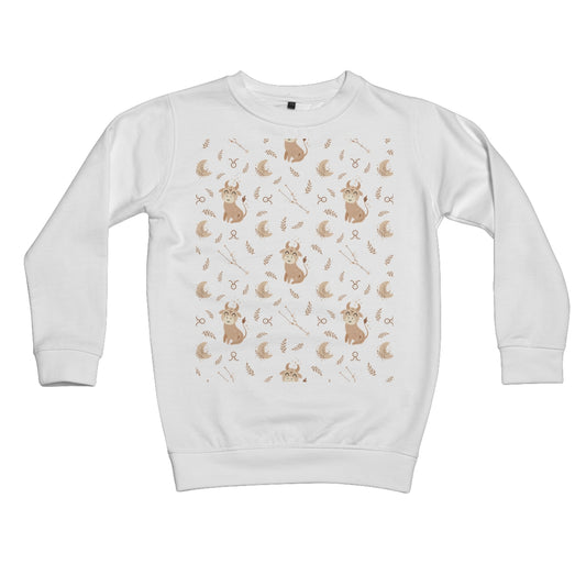 Taurus Pattern Kids Sweatshirt