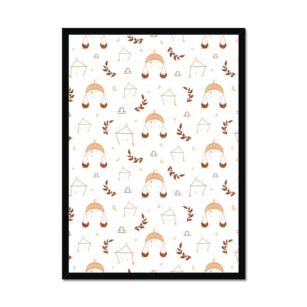 Libra Pattern Framed Print