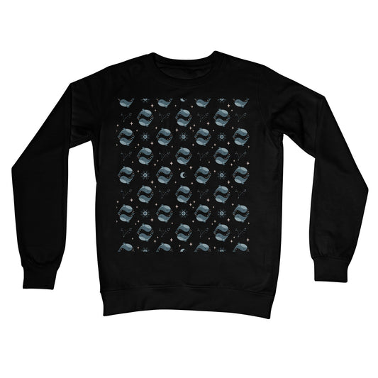 Pisces Pattern Crew Neck Sweatshirt