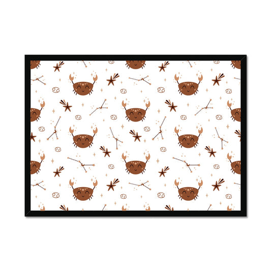 Cancer Pattern Framed Print