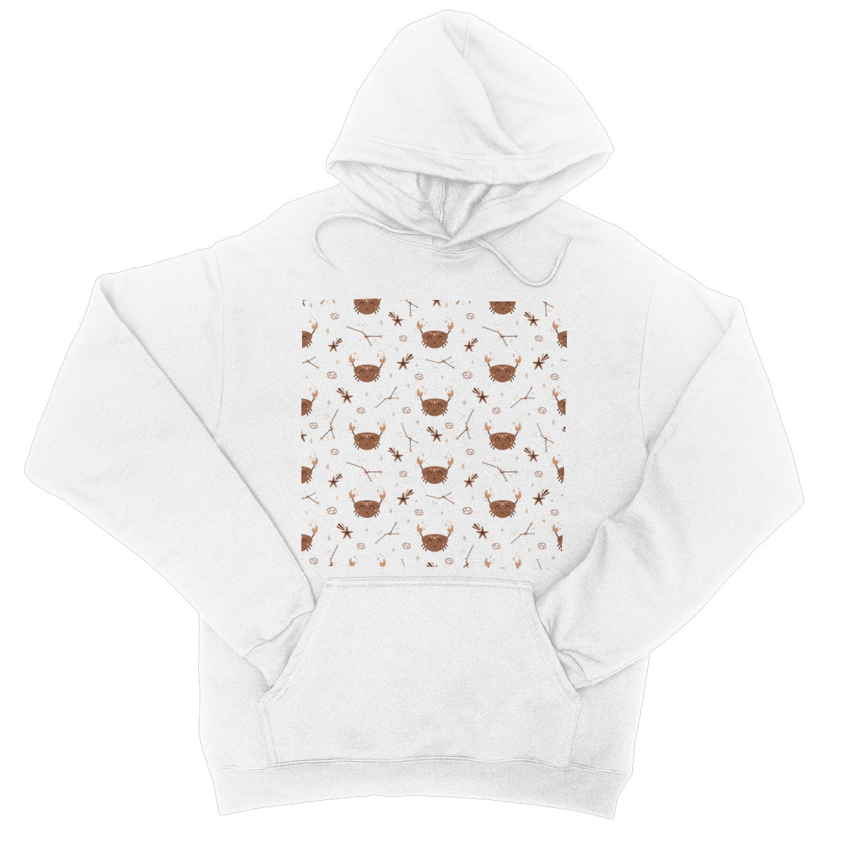 Cancer Pattern College Hoodie