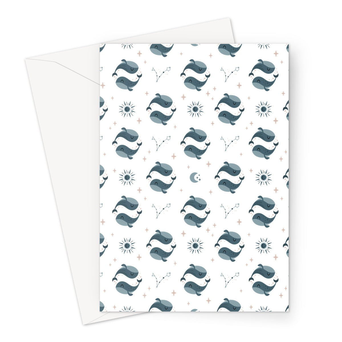 Pisces Pattern Greeting Card