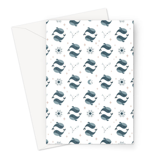 Pisces Pattern Greeting Card