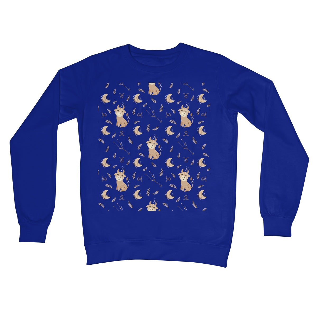 Taurus Pattern Crew Neck Sweatshirt