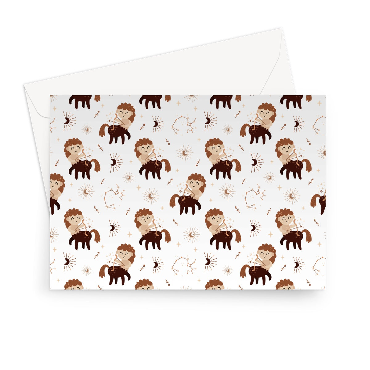 Sagittarius Pattern Greeting Card