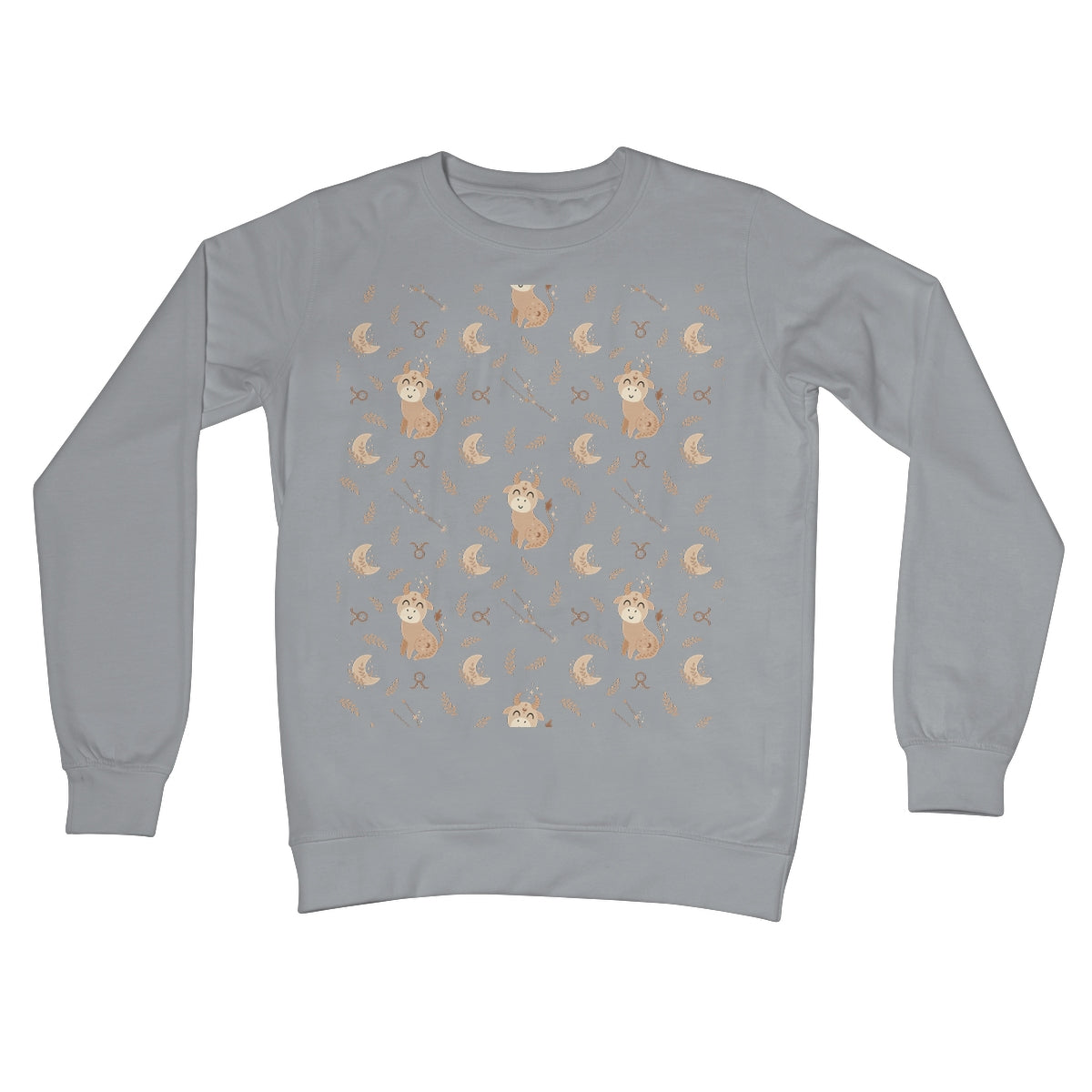 Taurus Pattern Crew Neck Sweatshirt