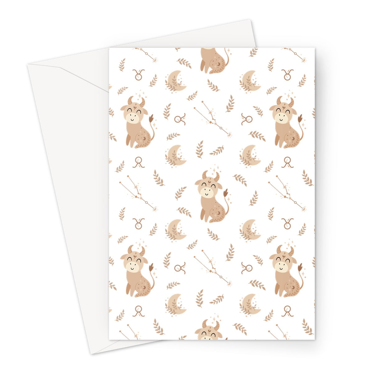 Taurus Pattern Greeting Card