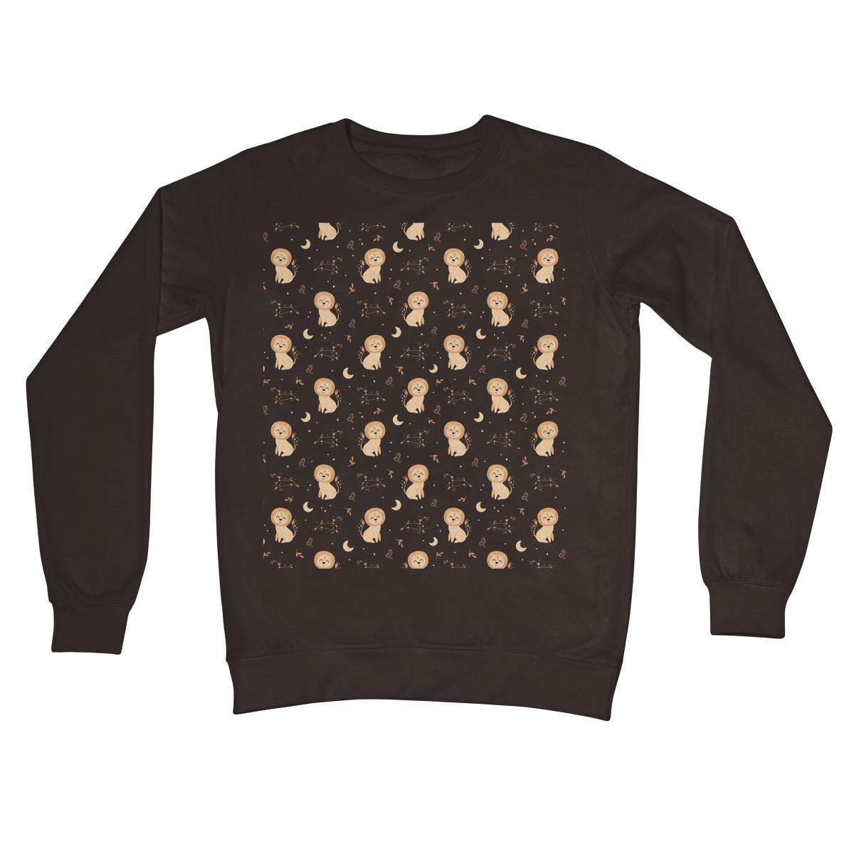 Leo Pattern Crew Neck Sweatshirt