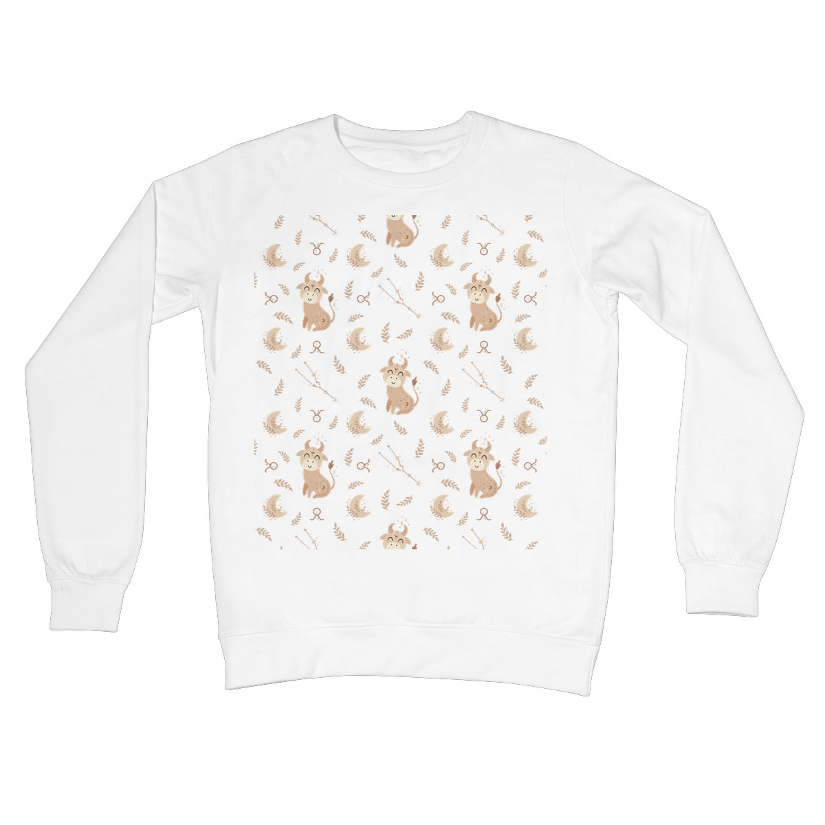 Taurus Pattern Crew Neck Sweatshirt