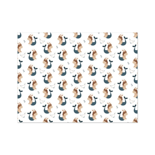 Capricorn Pattern Wall Art Poster