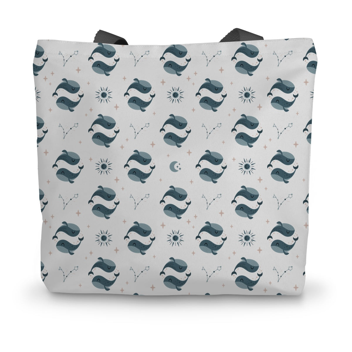 Pisces Pattern Canvas Tote Bag