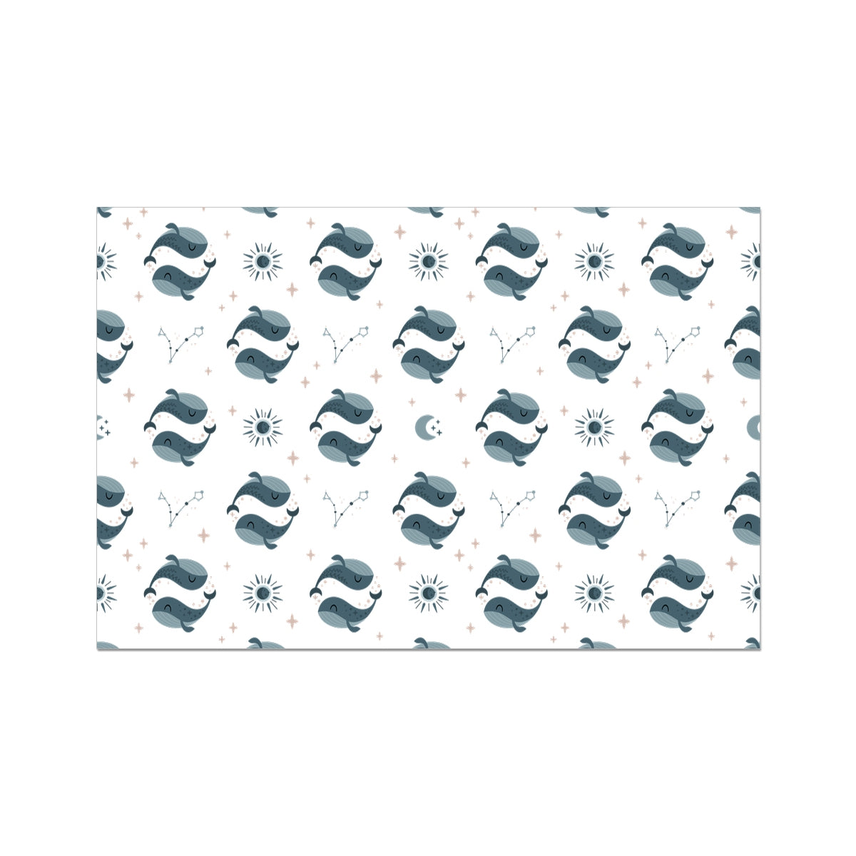 Pisces Pattern Rolled Canvas