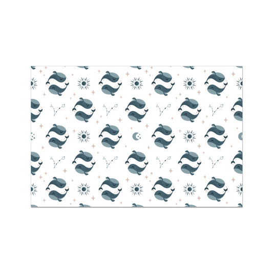 Pisces Pattern Rolled Canvas