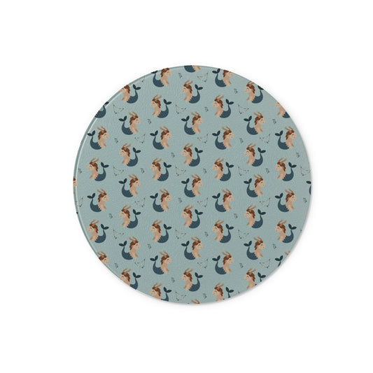 Capricorn Pattern Glass Chopping Board