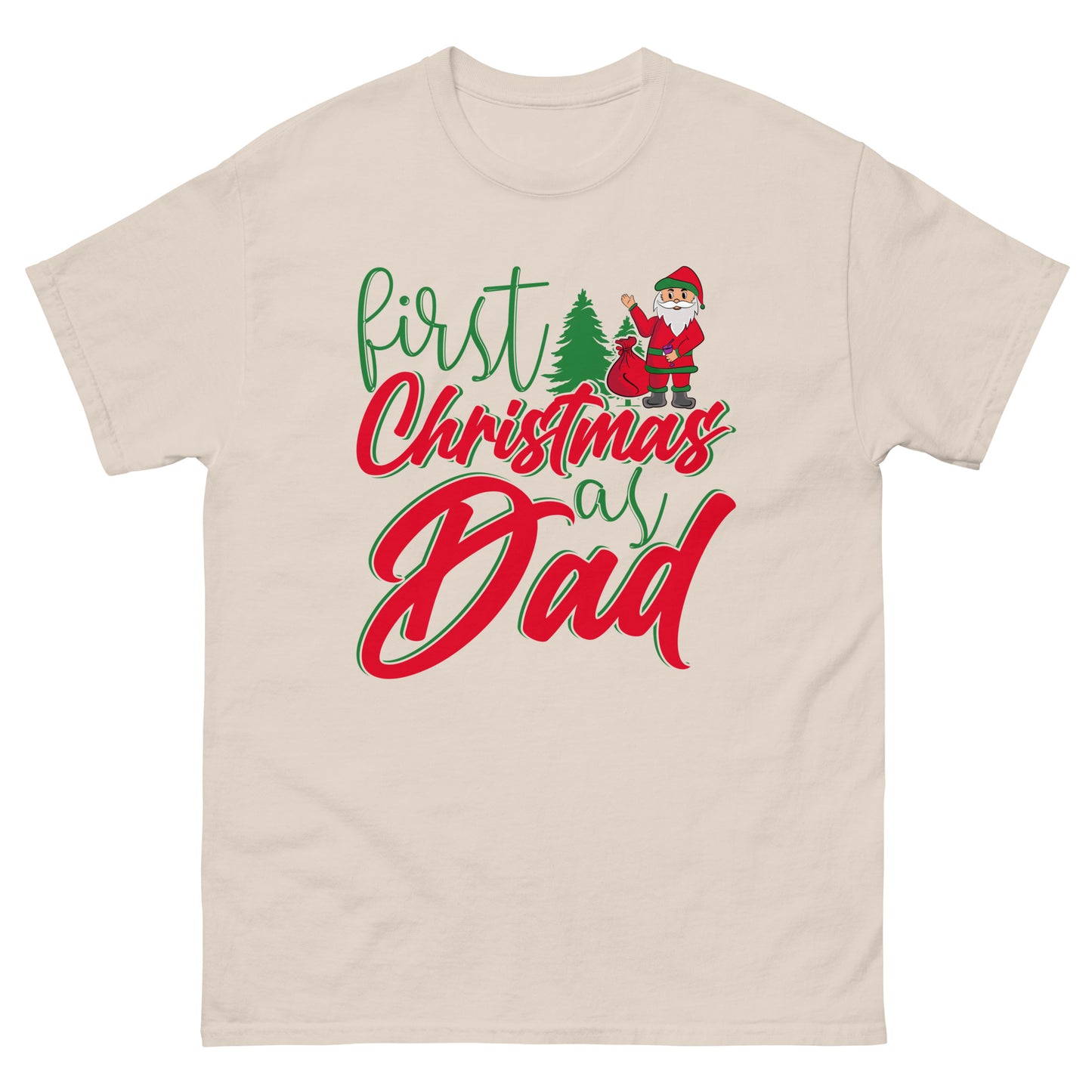 First Christmas As Dad Men's classic tee