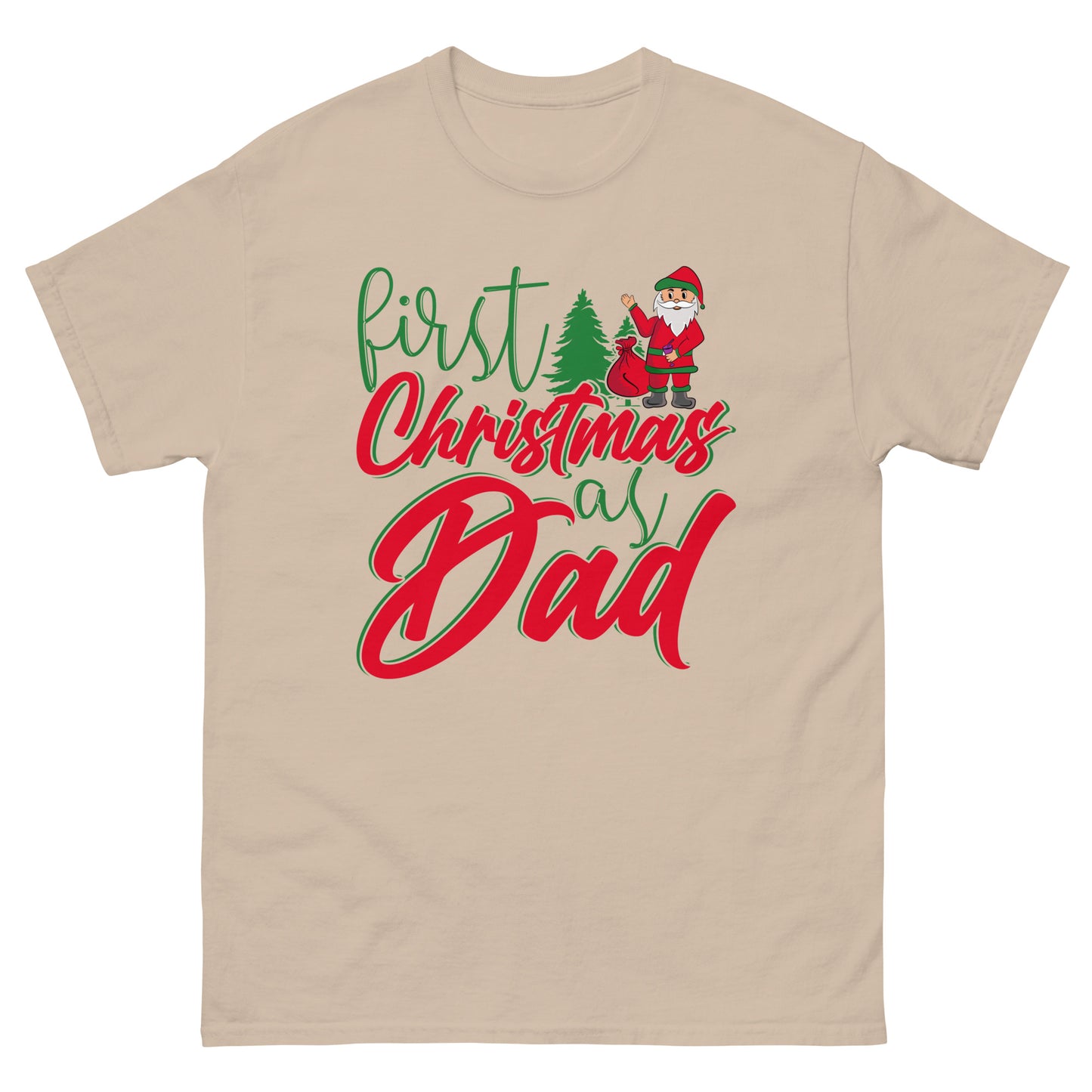 First Christmas As Dad Men's classic tee