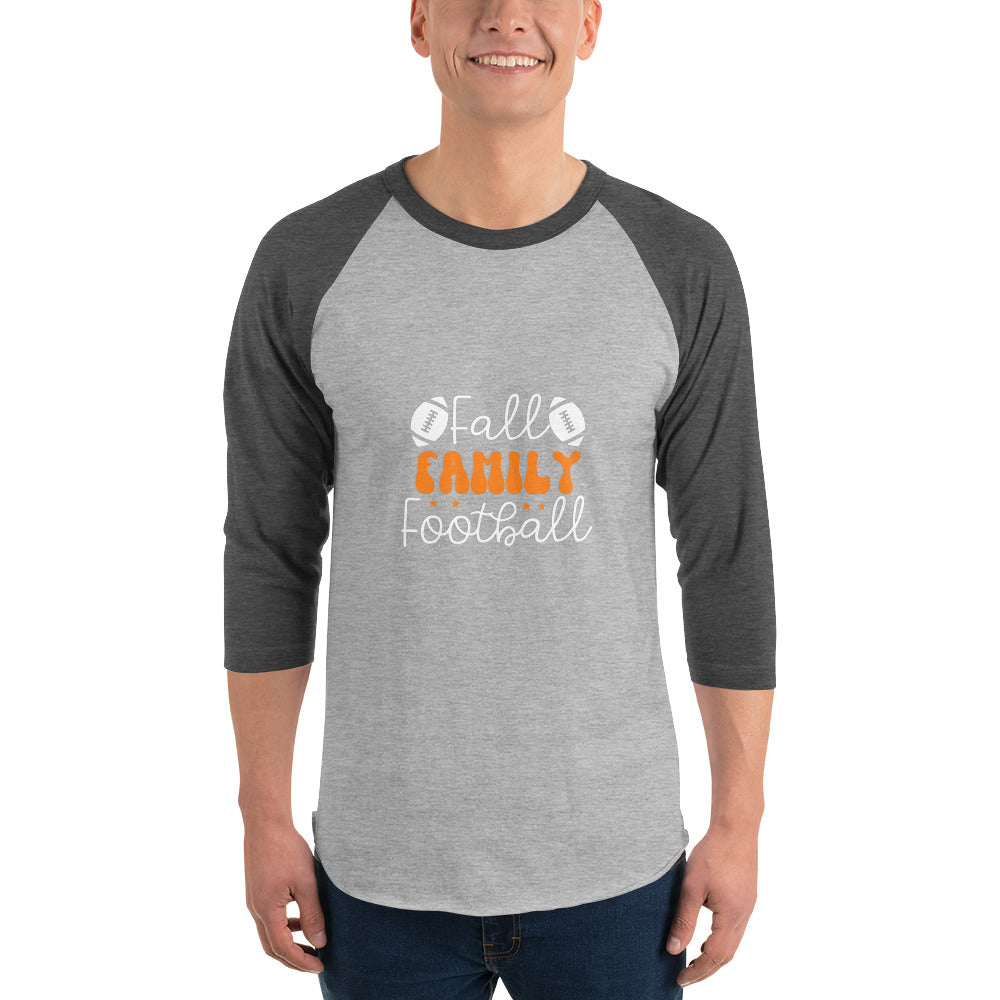 Fall Family Football 3/4 sleeve raglan shirt