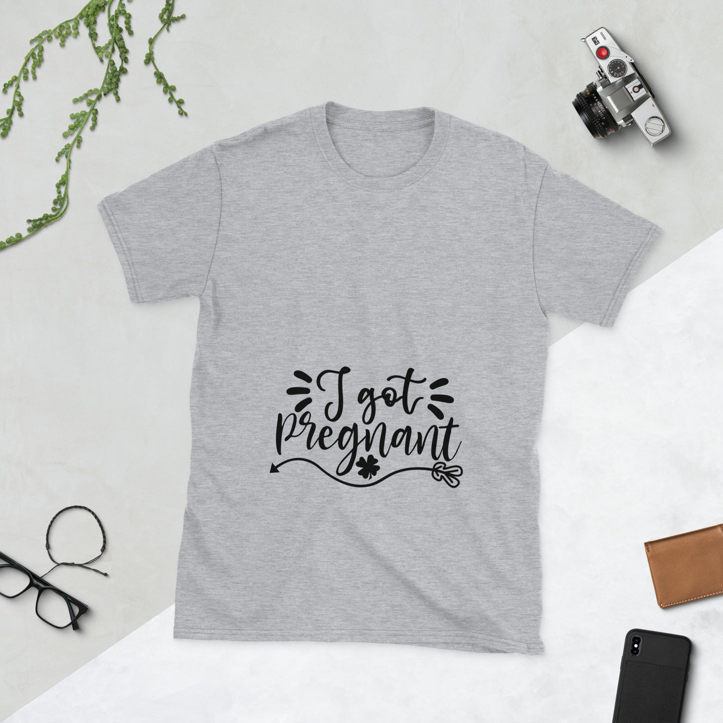 I Got Pregnant Short-Sleeve Unisex T-Shirt