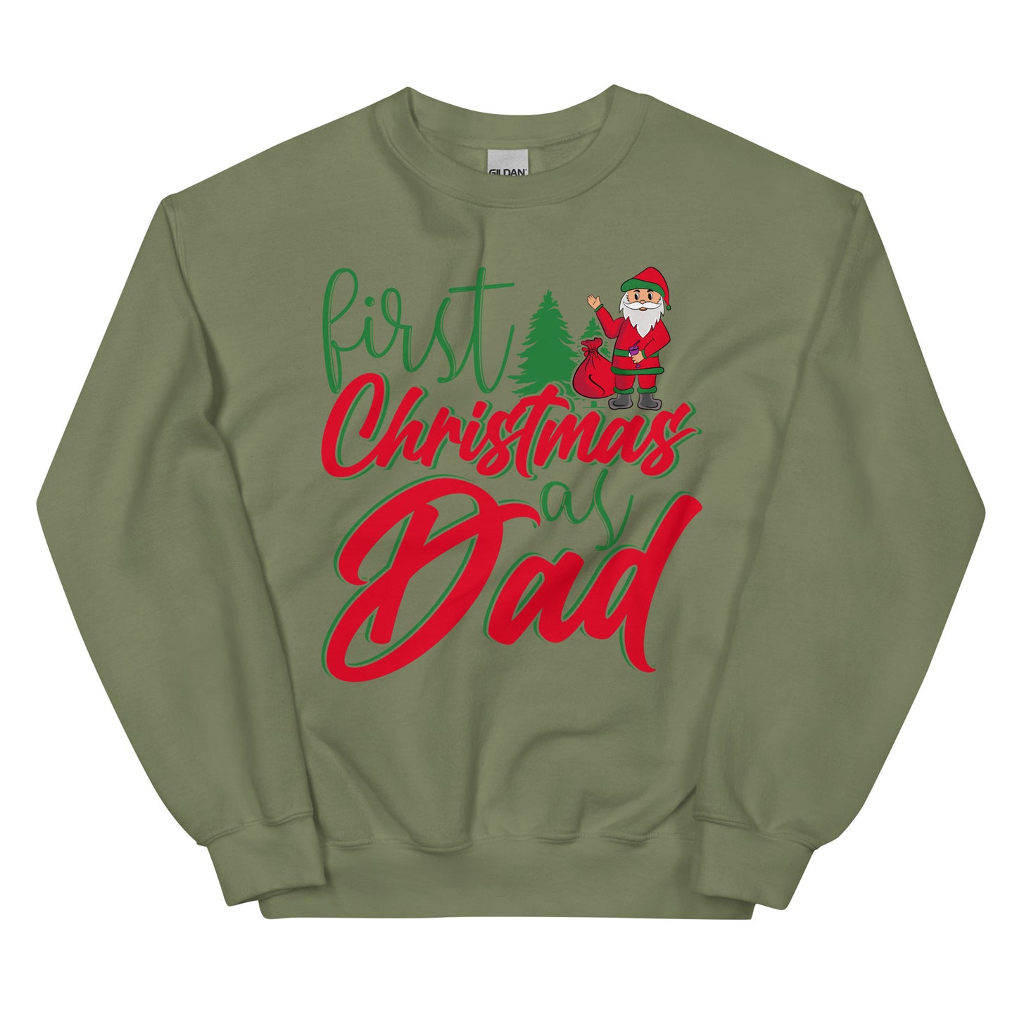 First Christmas As Dad Unisex Sweatshirt