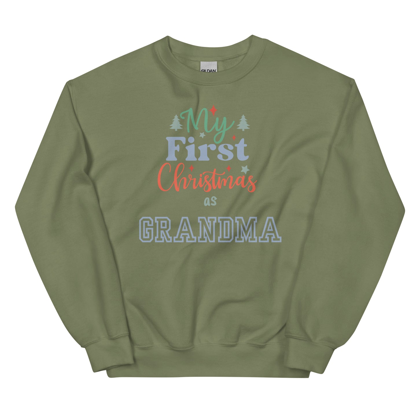 My First Christmas As Grandma Unisex Sweatshirt