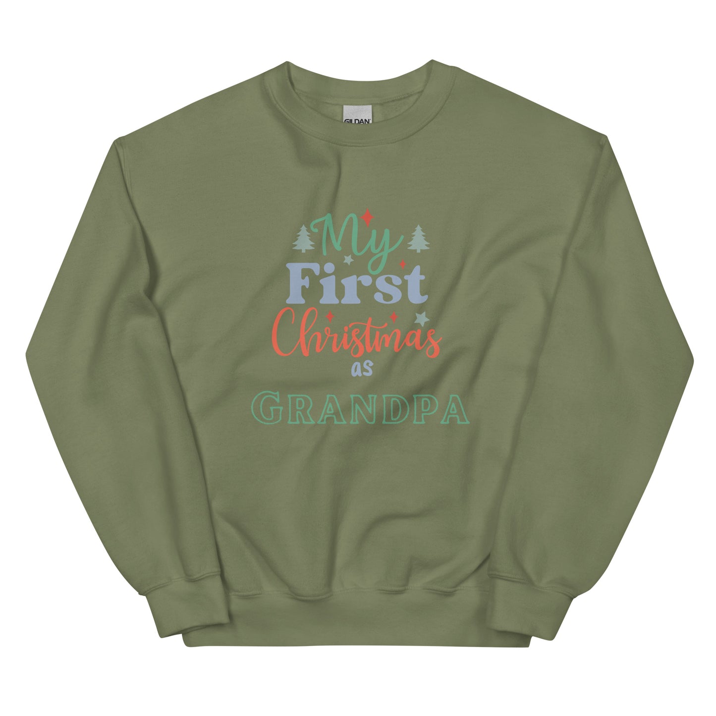 First Christmas as Grandpa Unisex Sweatshirt