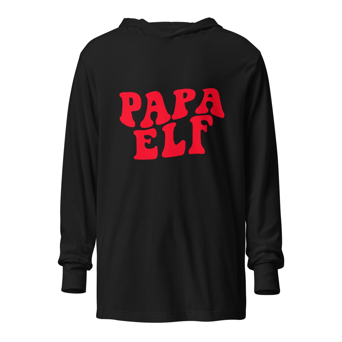 Papa Elf Hooded long-sleeve tee