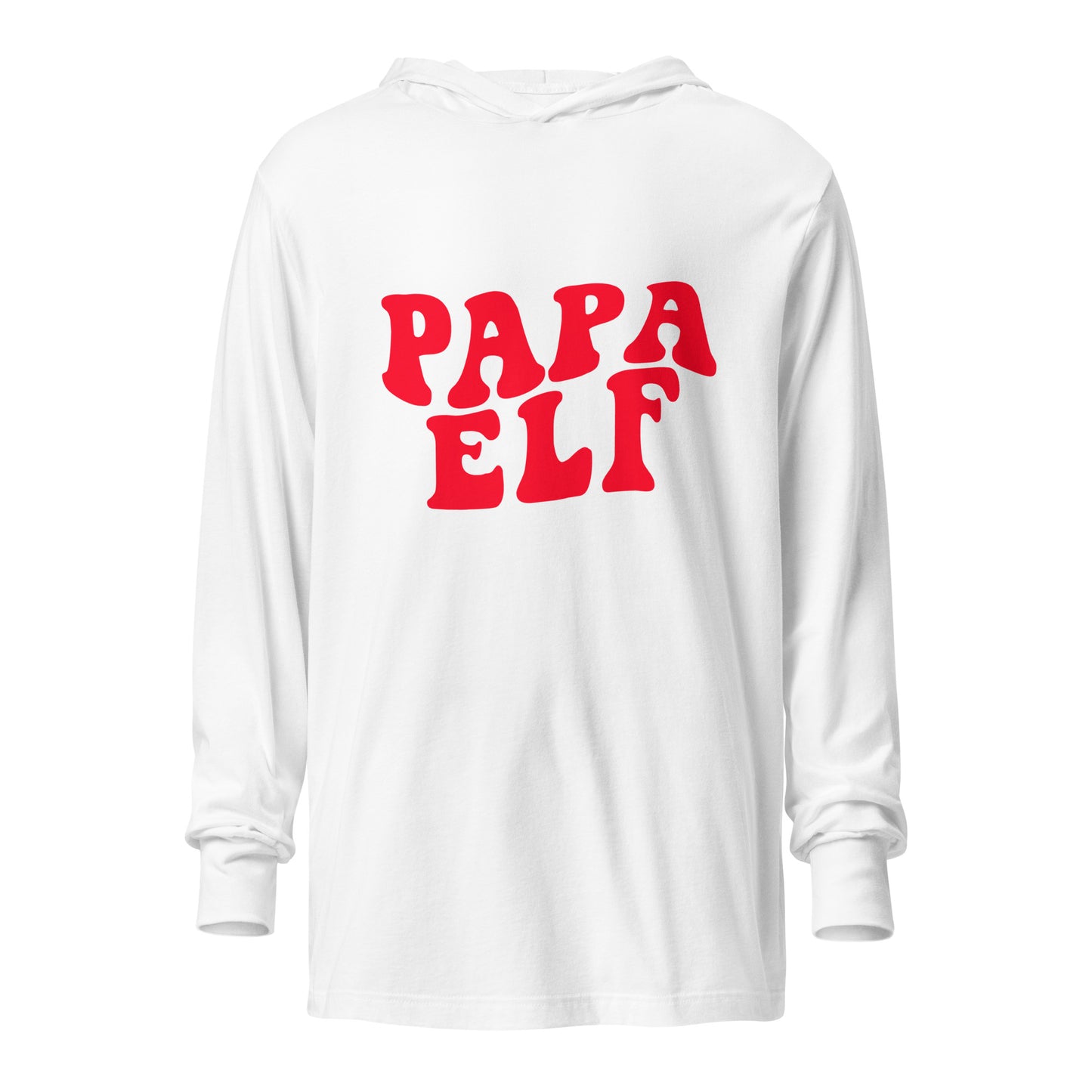 Papa Elf Hooded long-sleeve tee