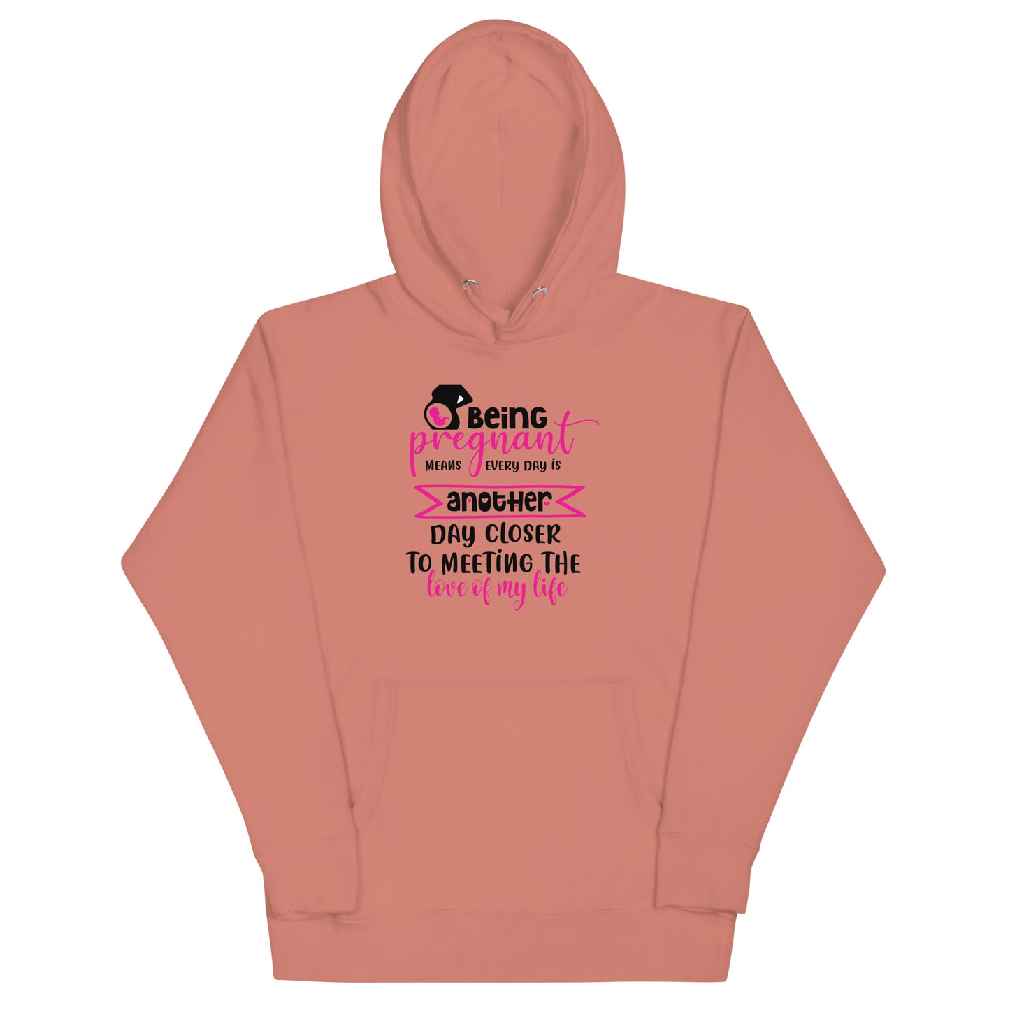 Being Pregnant Means Every Day is Another Step Closer To Meeting the Love of My Life Unisex Hoodie