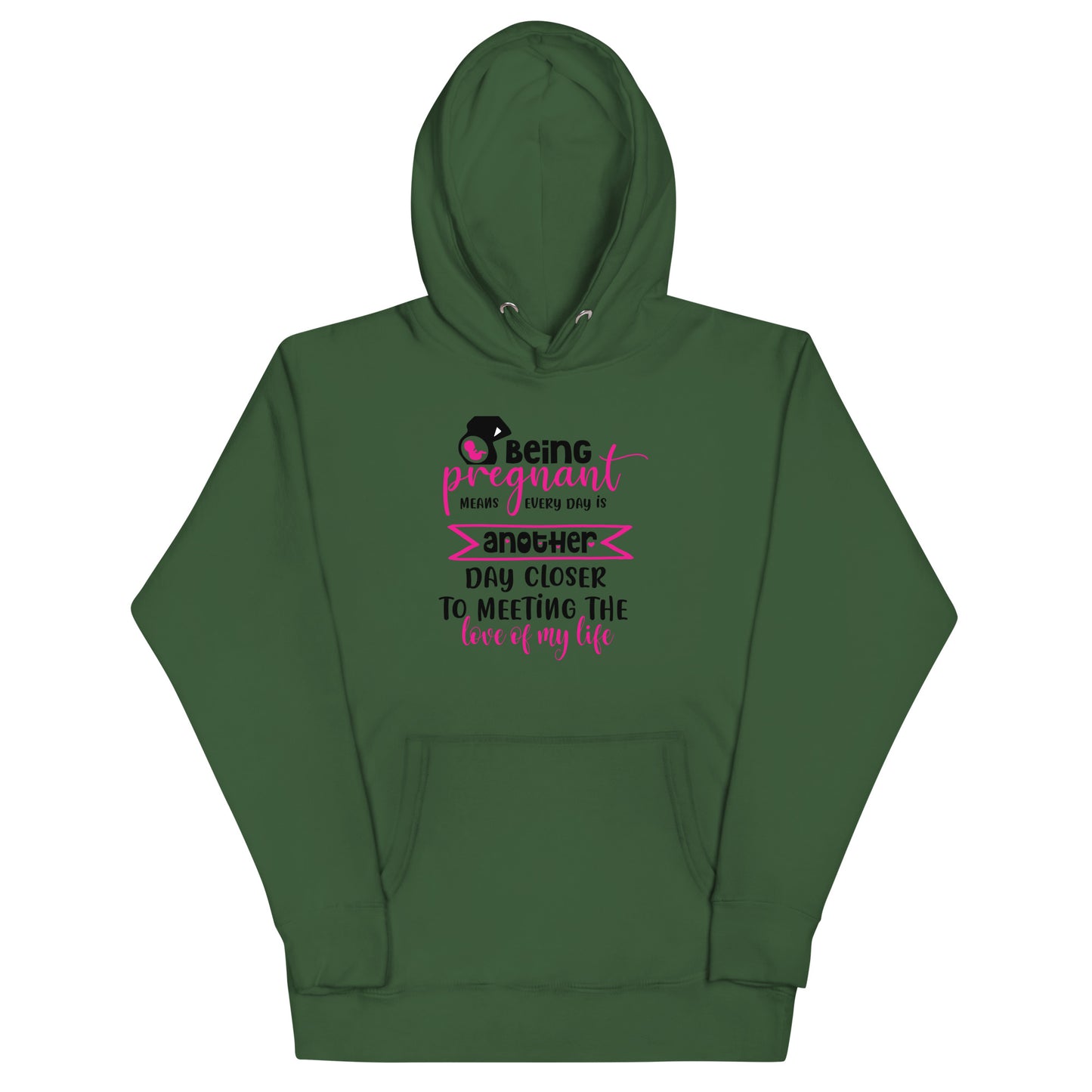 Being Pregnant Means Every Day is Another Step Closer To Meeting the Love of My Life Unisex Hoodie