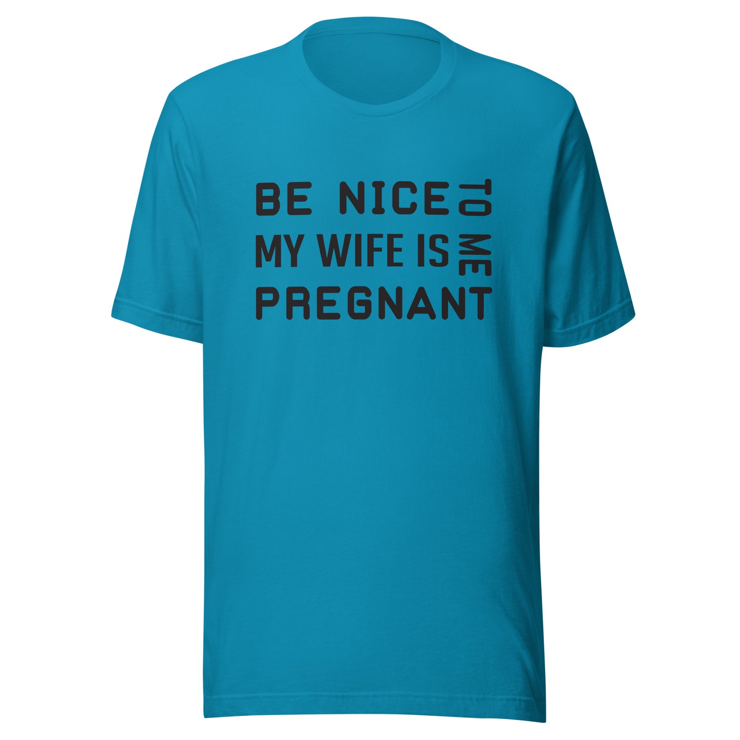 Be Nice To Me My Wife Is Pregnant Unisex t-shirt