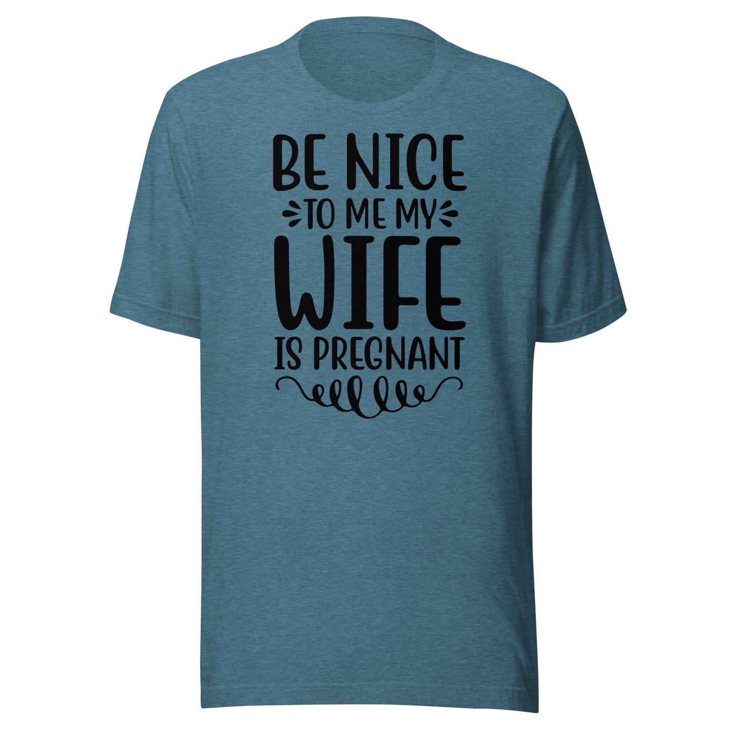 Be Nice To Me My Wife Is Pregnant Unisex t-shirt