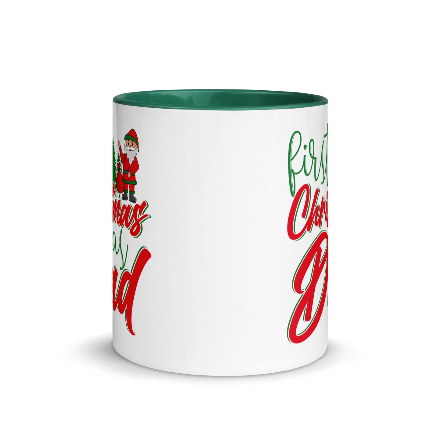 First Christmas As Dad Mug with Color Inside