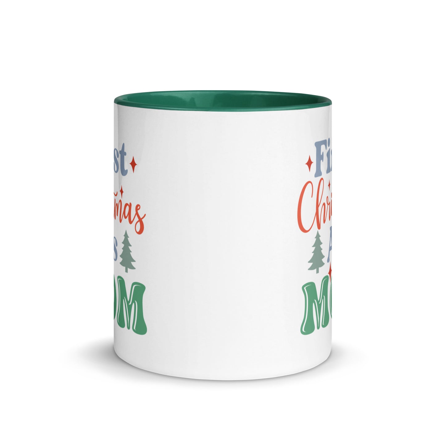 First Christmas As Mom Mug with Color Inside