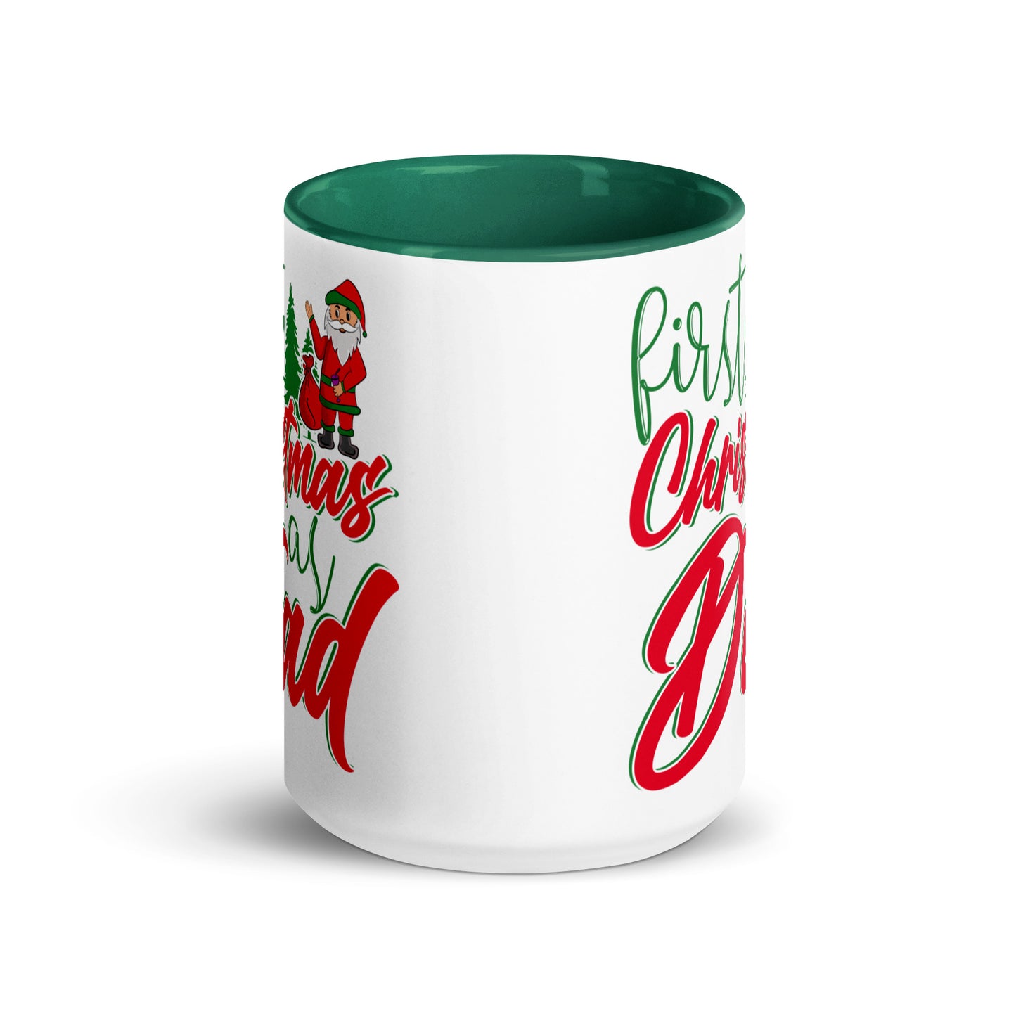 First Christmas As Dad Mug with Color Inside