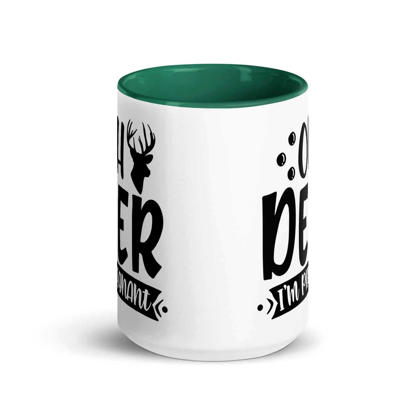 Oh Deer I'm Pregnant Mug with Color Inside