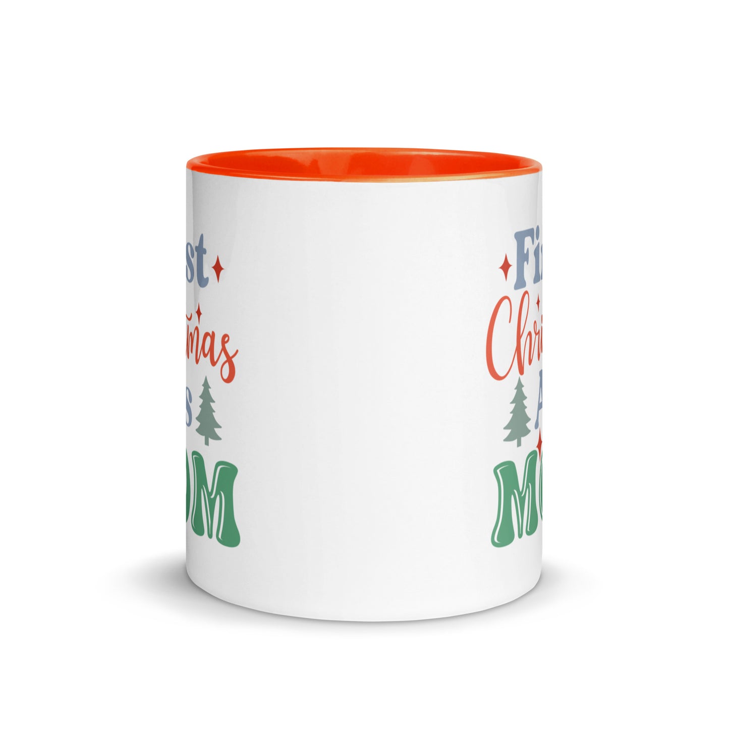 First Christmas As Mom Mug with Color Inside