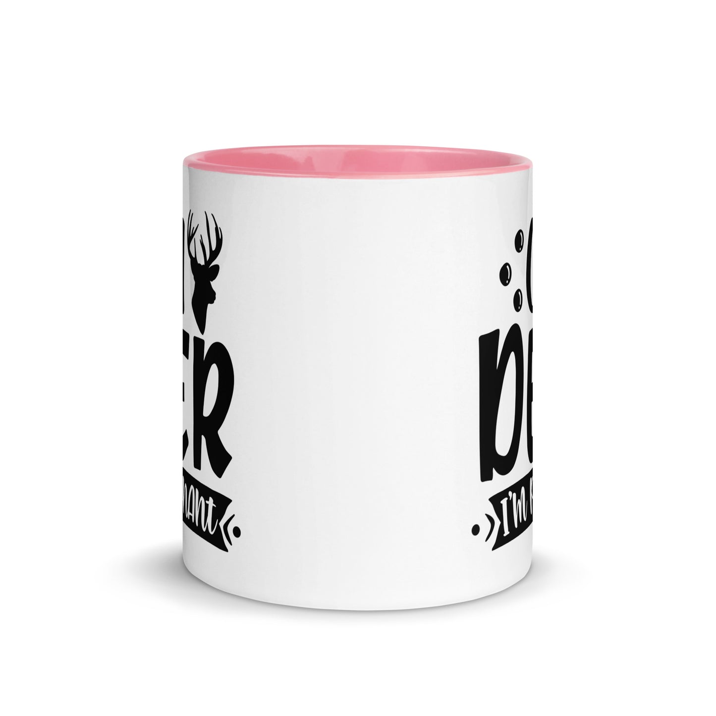 Oh Deer I'm Pregnant Mug with Color Inside