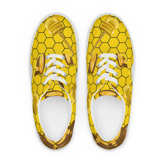 Black & Yellow Bee Women’s lace-up canvas shoes