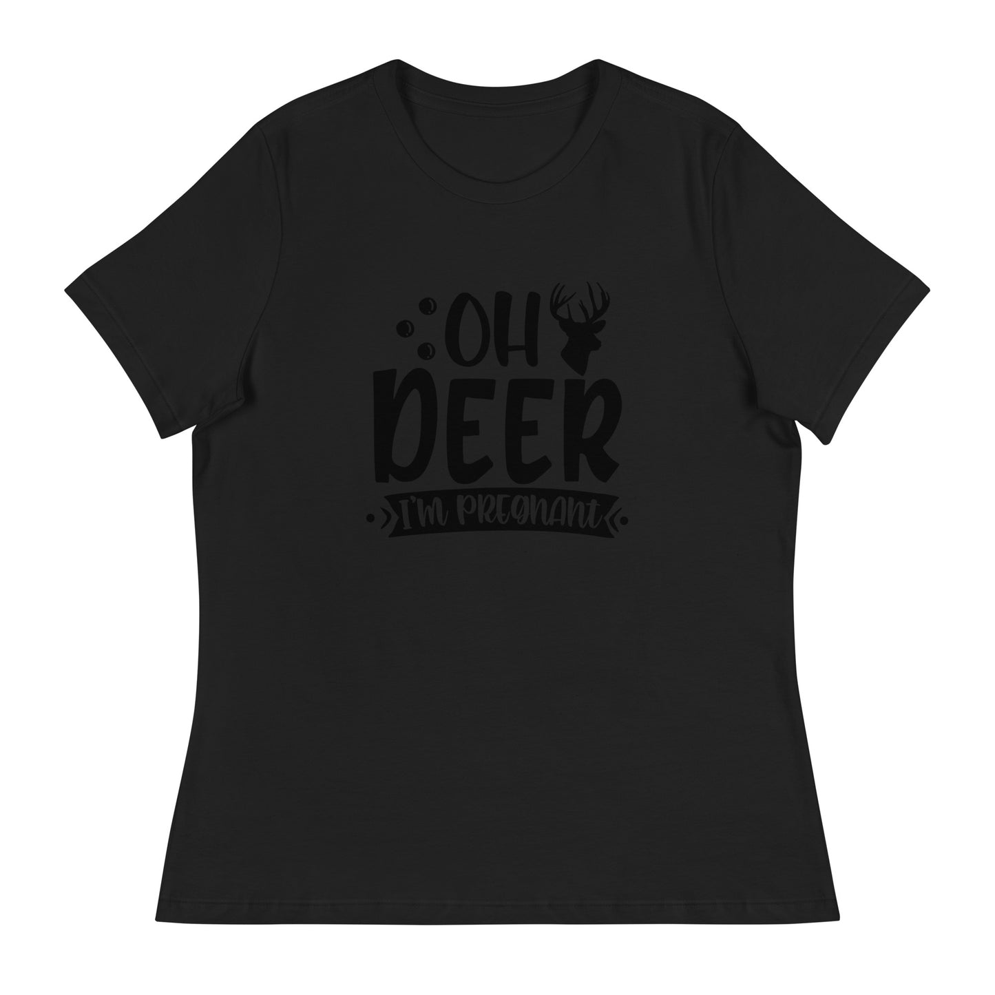 Oh Deer I'm Pregnant Women's Relaxed T-Shirt