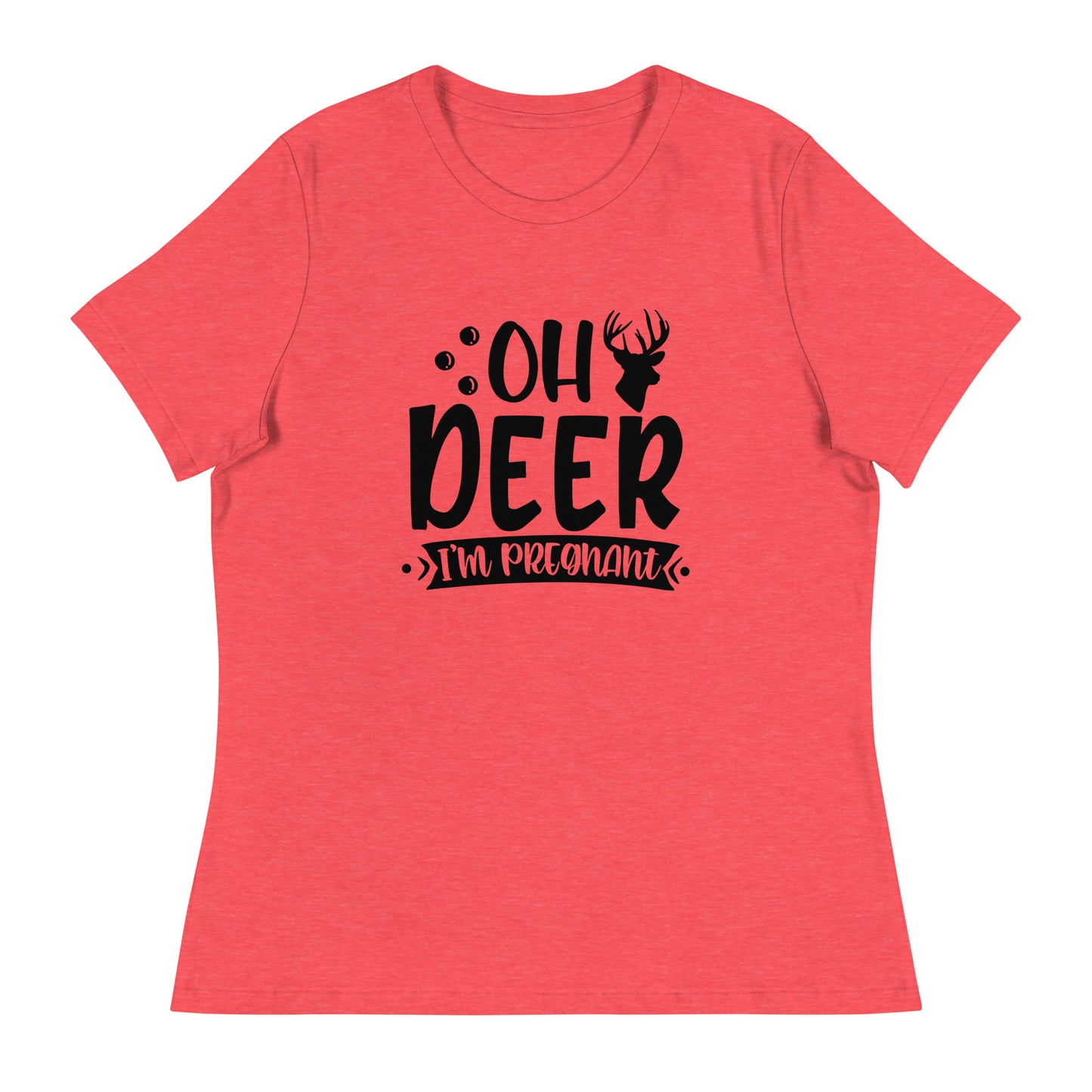 Oh Deer I'm Pregnant Women's Relaxed T-Shirt